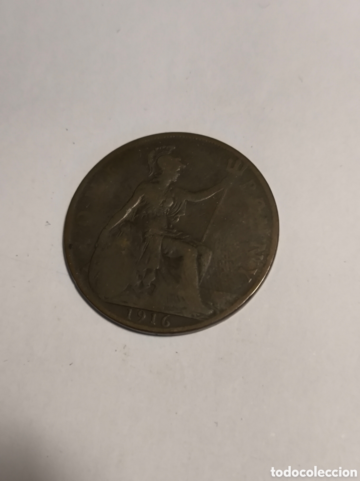 Monedas antiguas de Europa: 1 Penny Reino Unido 1916 Georges V