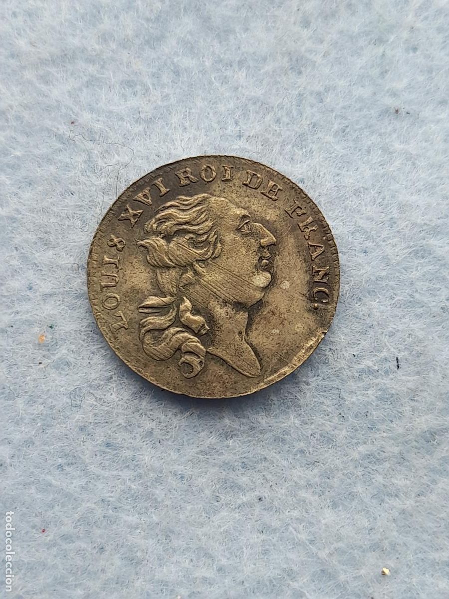 Moedas antigas da Europa: Francia. Louis XVI. 1 Token. A&ntilde;o 1800.