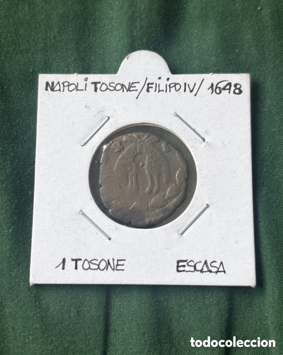 Moedas antigas da Europa: Moneda teston o testine 1648, Filipo IV
