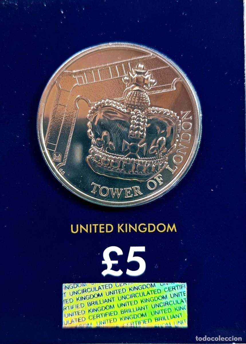 Monedas antiguas de Europa: GRAN BRETA&Ntilde;A. UK. 6 MONEDAS DE 5 LIBRAS (&pound;5) FIVE POUNDS. FDC. &ldquo;TOWER OF LONDON&rdquo; COBRE-N&Iacute;QUEL.
