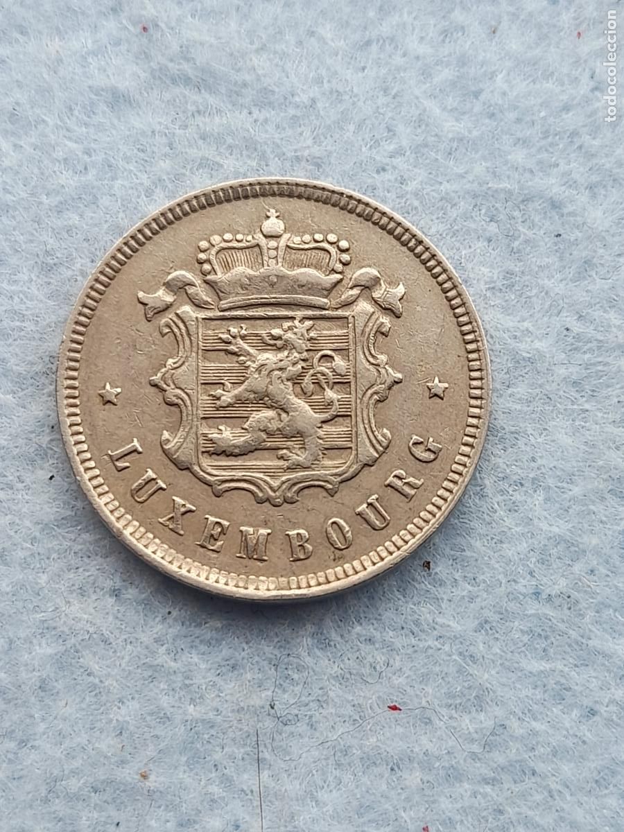 Moedas antigas da Europa: Luxemburgo. 25 c&eacute;ntimos. A&ntilde;o 1927.