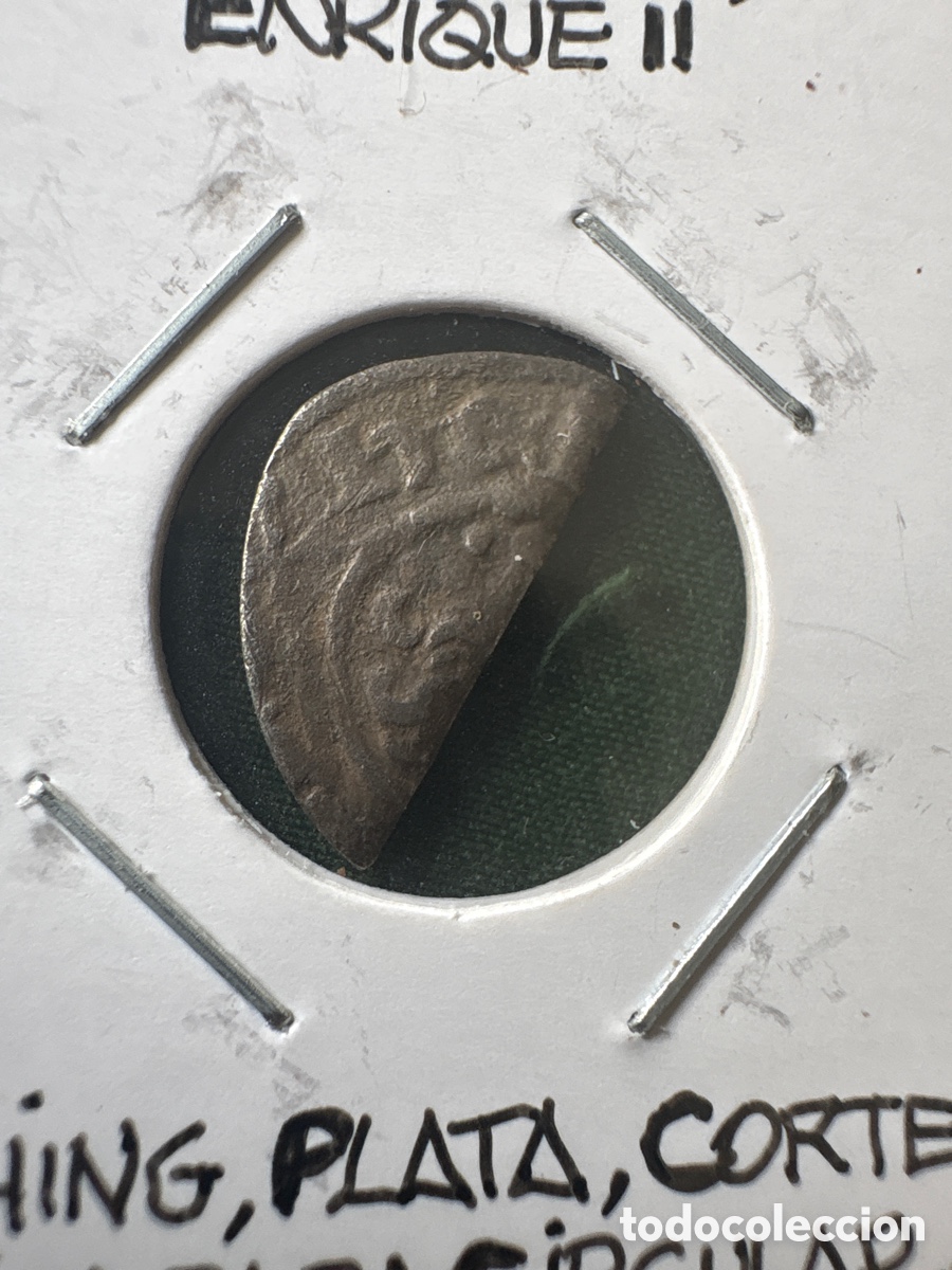 Moedas antigas da Europa: Moneda 1/2 Farthing plata, Enrique II, Londres (A15)