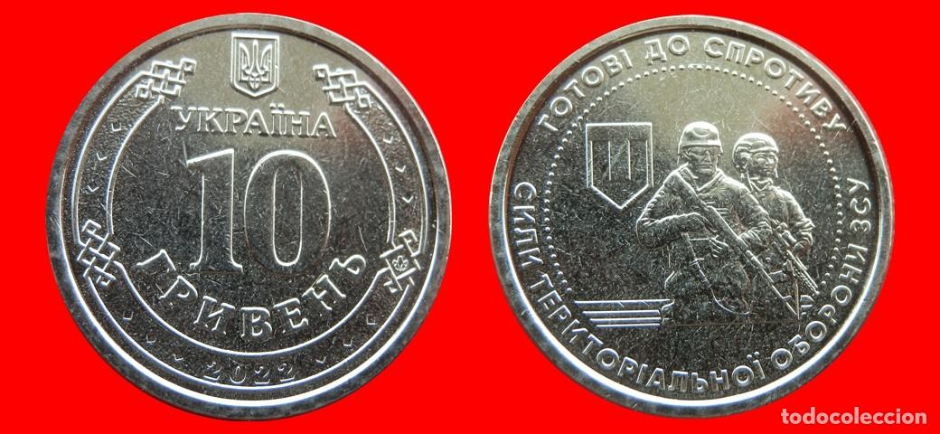 Monedas antiguas de Europa: 10 HRYVEN 2022 SIN CIRCULAR UCRANIA-8871SC