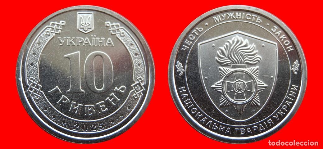 Monedas antiguas de Europa: 10 HRYVEN 2025 SIN CIRCULAR UCRANIA-8876SC