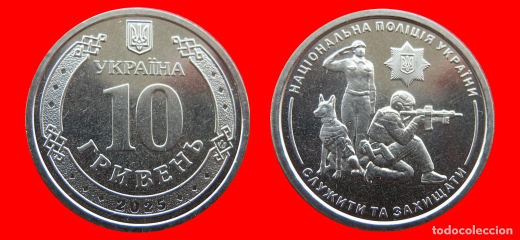 Monedas antiguas de Europa: 10 HRYVEN 2025 SIN CIRCULAR UCRANIA-8877SC