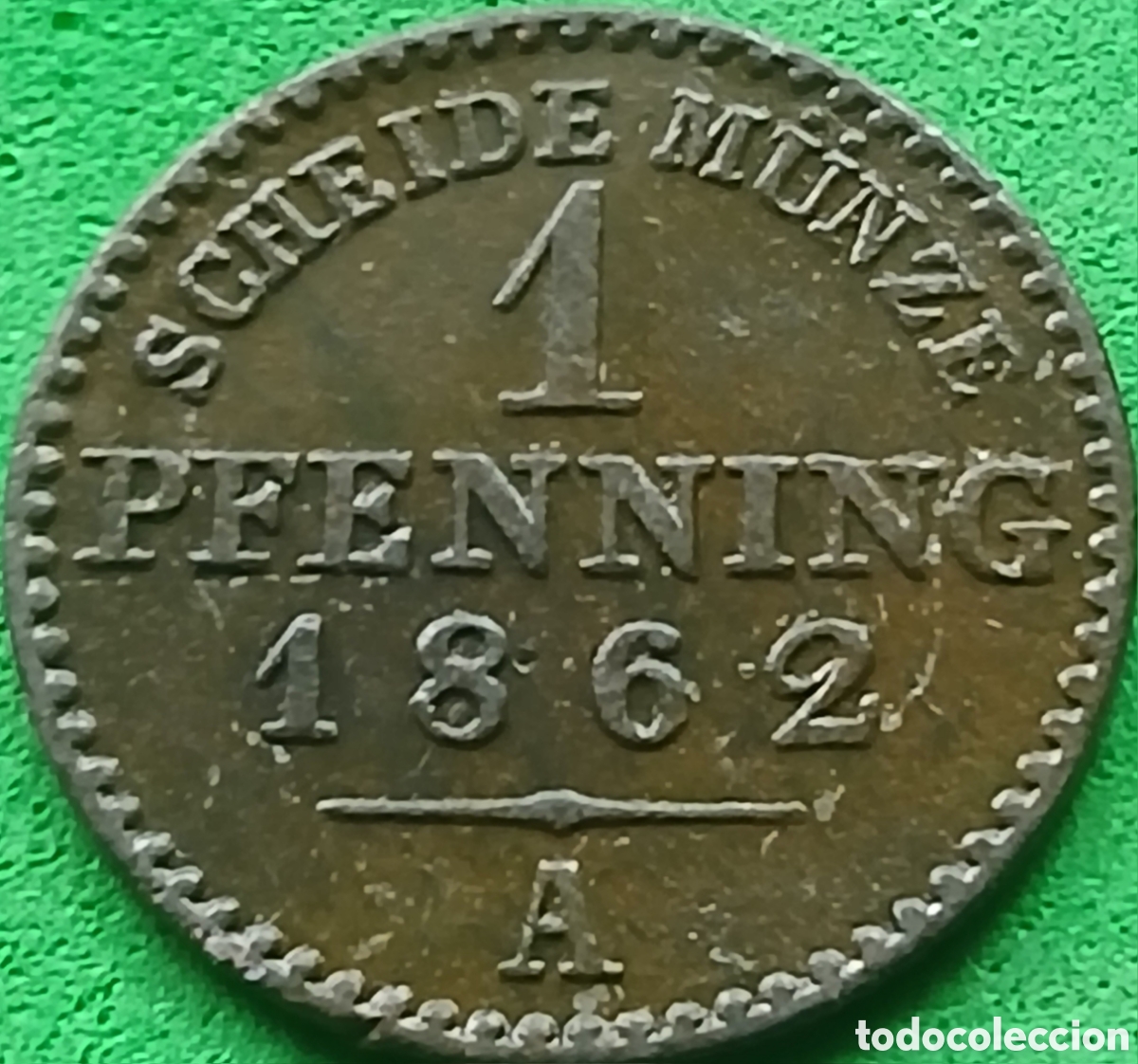 Monedas antiguas de Europa: Prusia ( Reino de Prusia) 1 pfennig 1862 A km#480