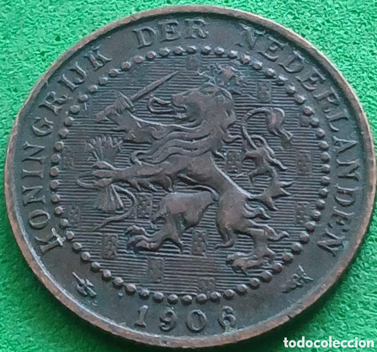 Monedas antiguas de Europa: Pa&iacute;ses Bajos 1 cent 1906 km#132