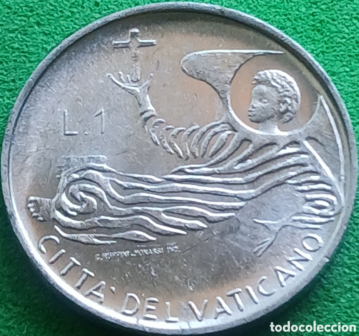 Monedas antiguas de Europa: Ciudad del Vaticano 1 lira 1969 km#108
