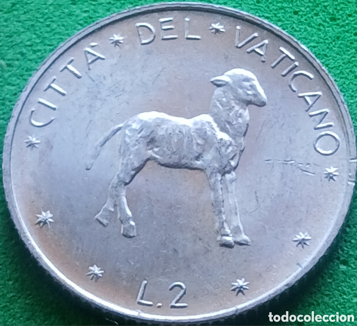 Monedas antiguas de Europa: Ciudad del Vaticano 2 liras 1970 km#117