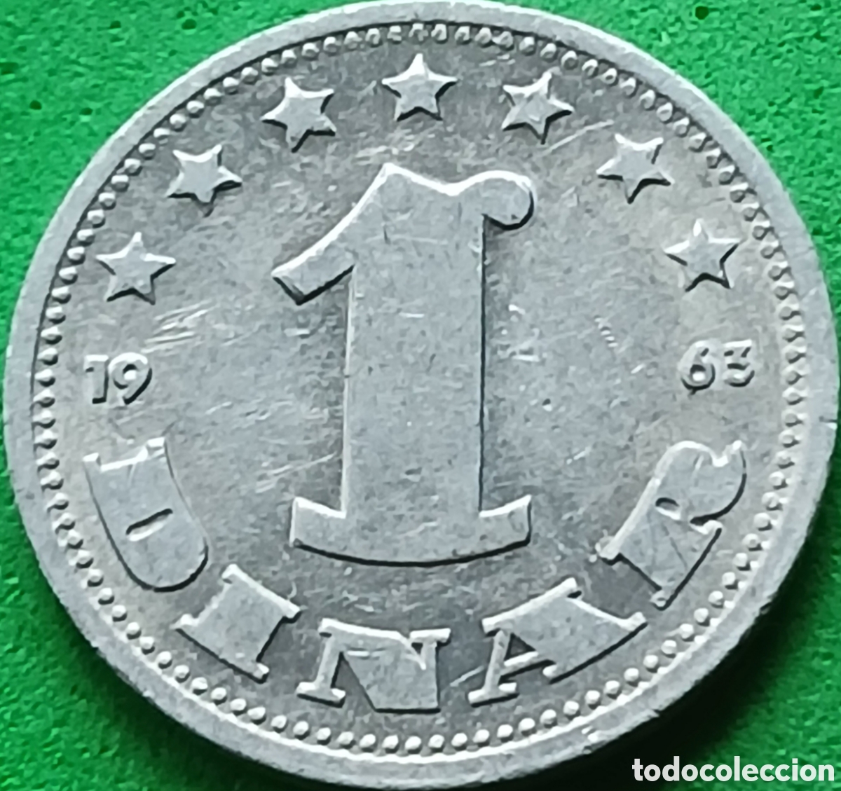 Monedas antiguas de Europa: Yugoslavia 1 dinar 1963 km#36