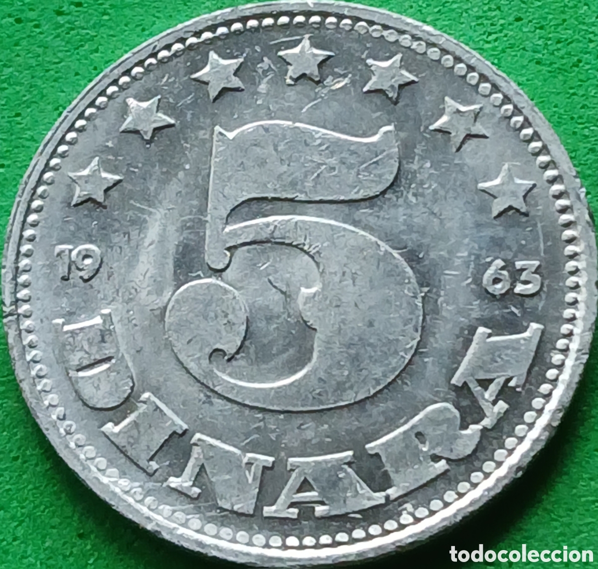Monedas antiguas de Europa: Yugoslavia 5 dinares 1963 km#38