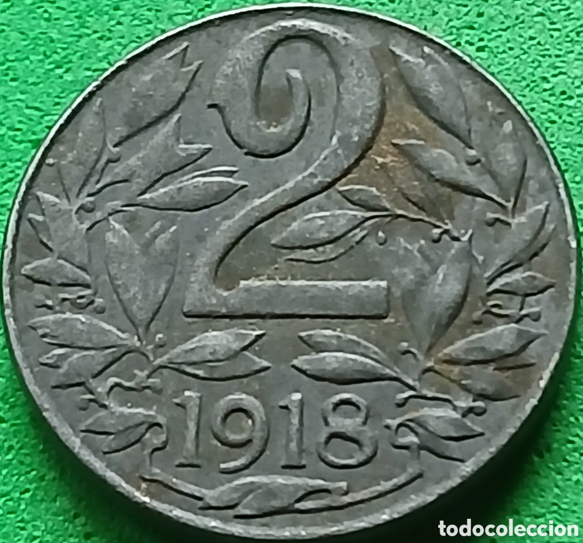 Monedas antiguas de Europa: Austria 2 hellers 1918 km#2824