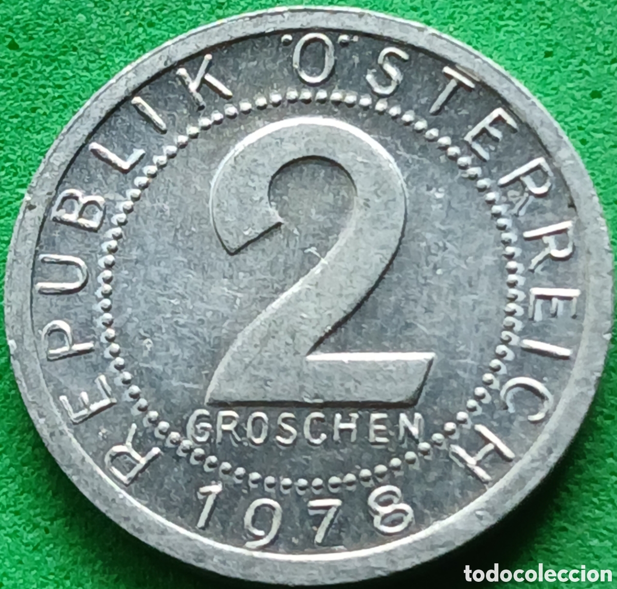 Monedas antiguas de Europa: Austria 2 groschen 1978 km#2876 poco com&uacute;n
