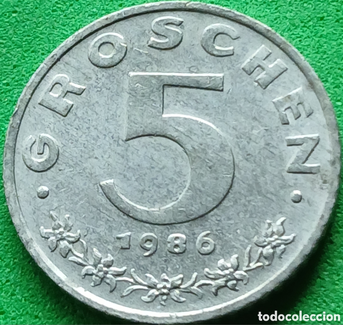 Monedas antiguas de Europa: Austria 5 groschen 1986 km#2875 ( SET) poco com&uacute;n