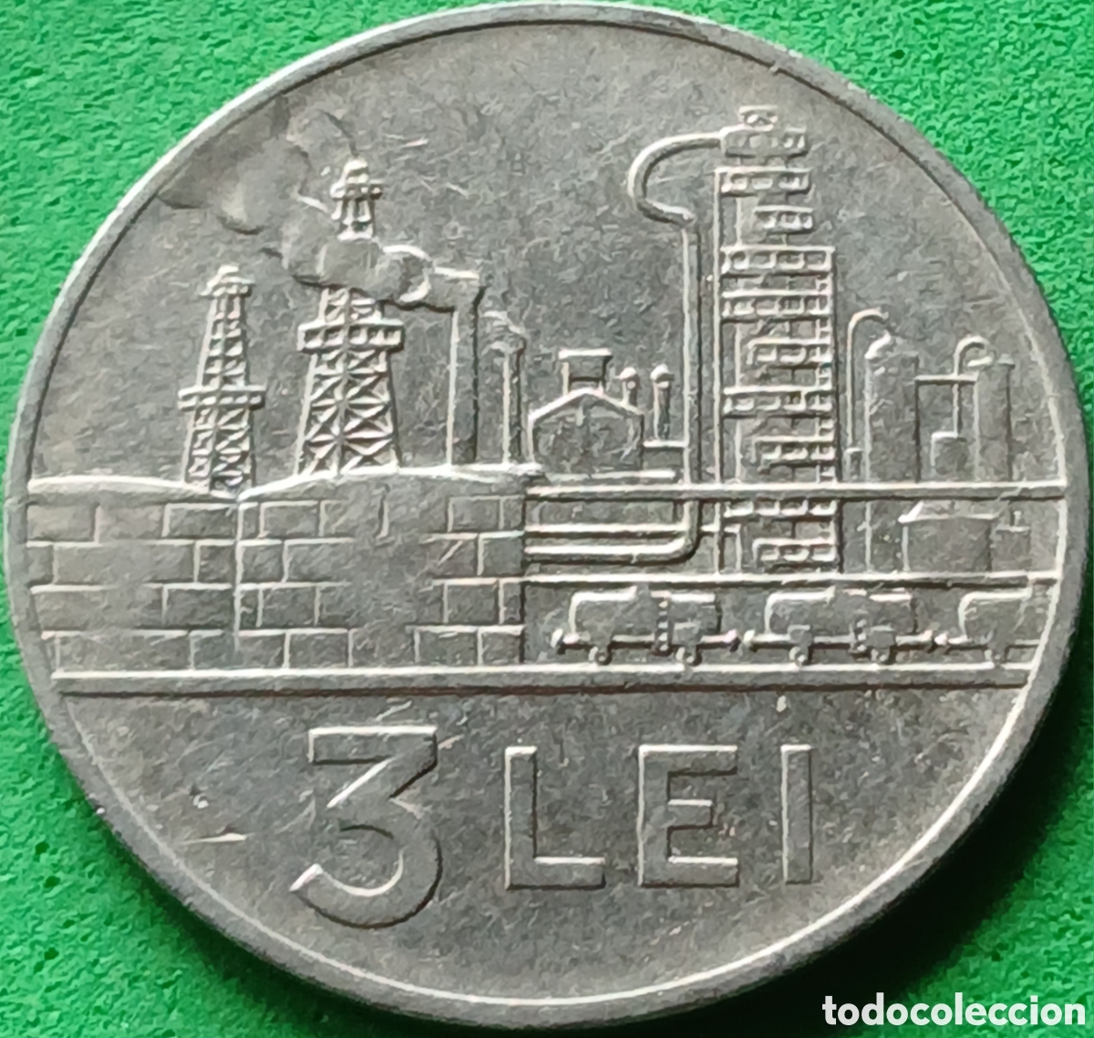 Monedas antiguas de Europa: Ruman&iacute;a 3 lei 1963 km#91