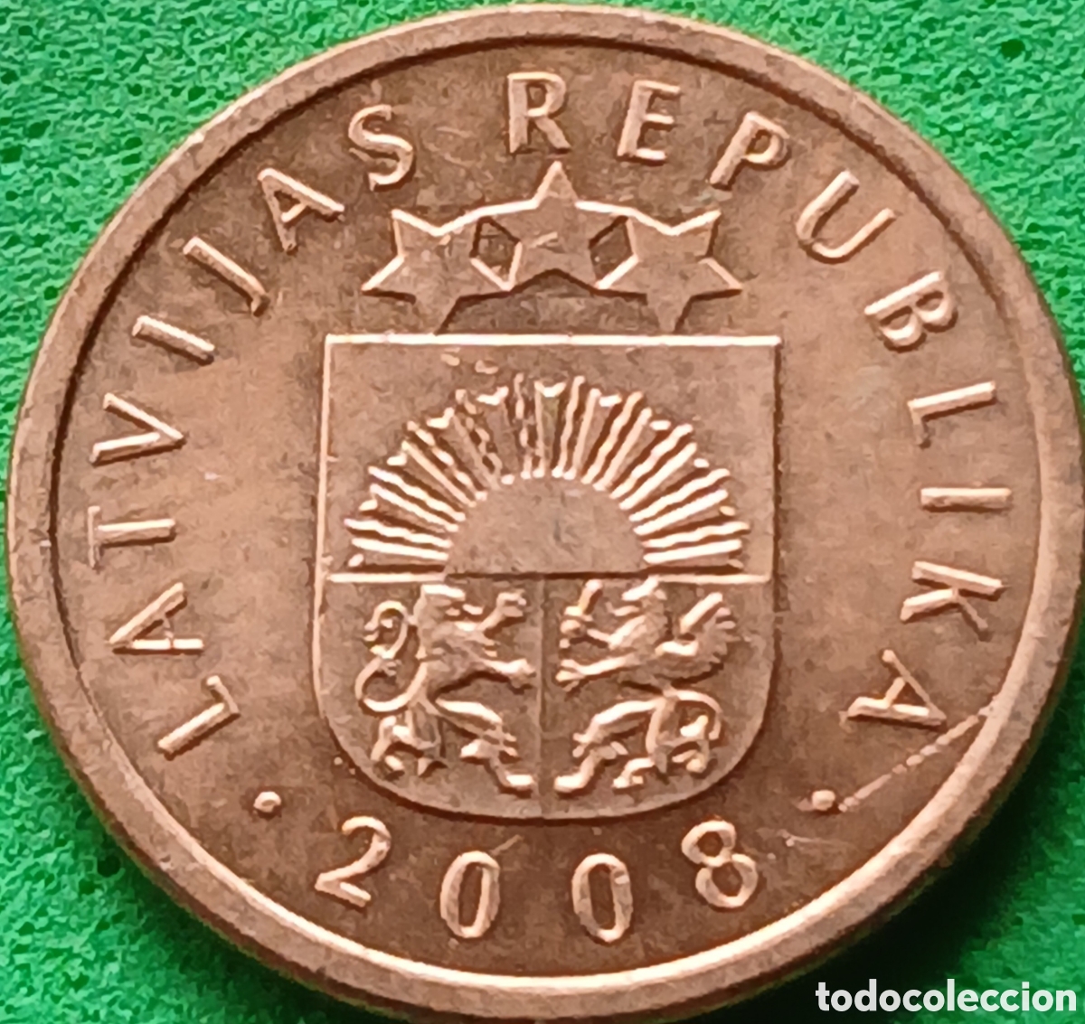 Monedas antiguas de Europa: Letonia 1 santims 2008 km#15