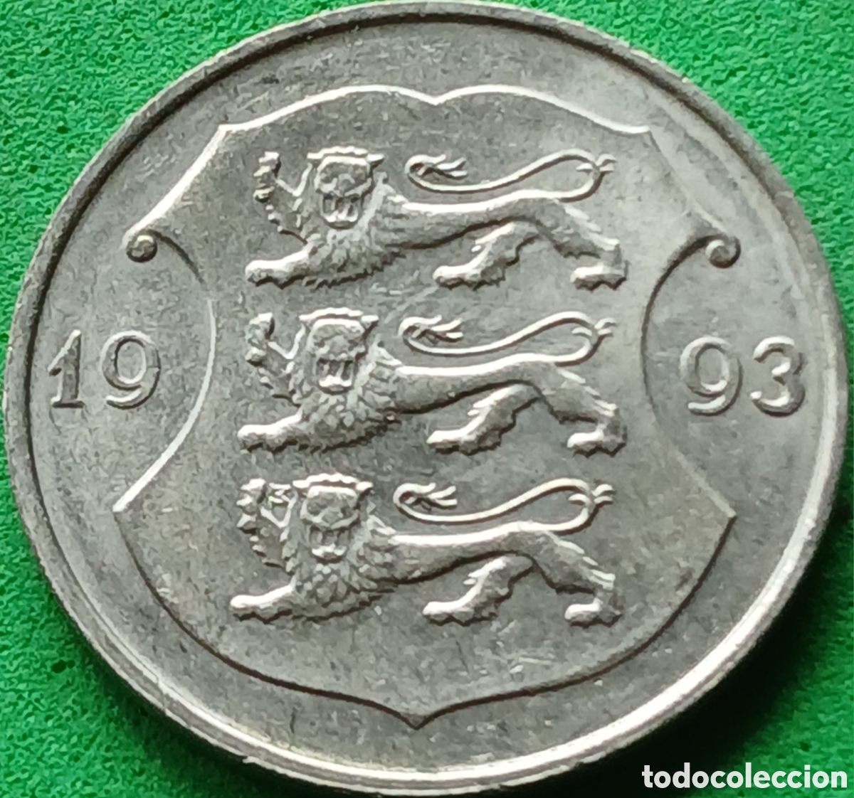 Monedas antiguas de Europa: Estonia 1 corona 1993 km#28