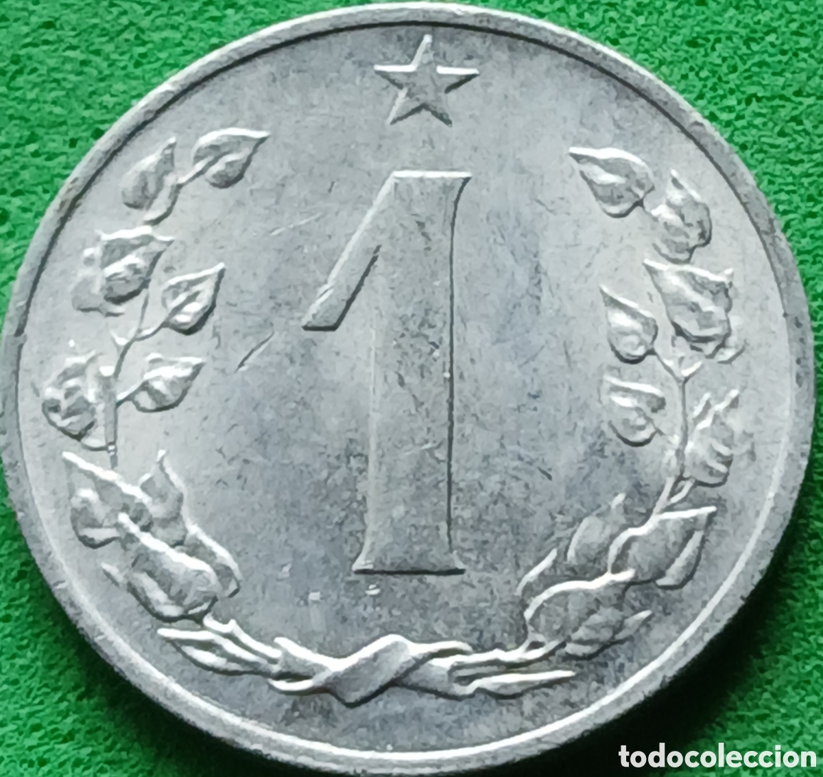 Monedas antiguas de Europa: Checoslovaquia 1 heller 1962 km#51