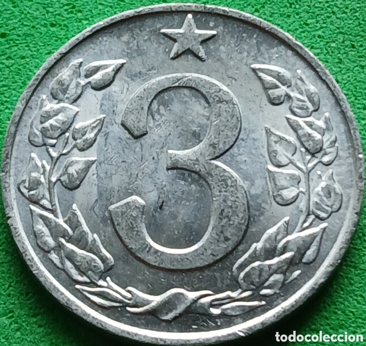 Monedas antiguas de Europa: Checoslovaquia 3 hellers 1963 km#52