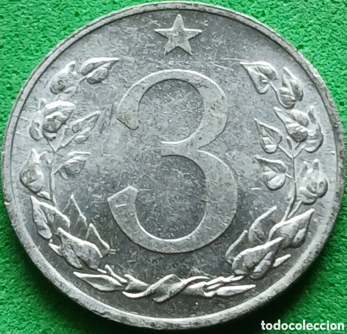 Monedas antiguas de Europa: Checoslovaquia 3 hellers 1954 km#37