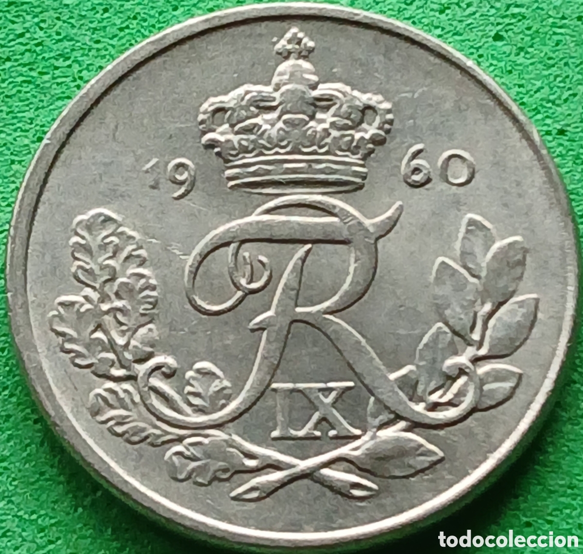 Monedas antiguas de Europa: Dinamarca 10 ore 1960 km#841