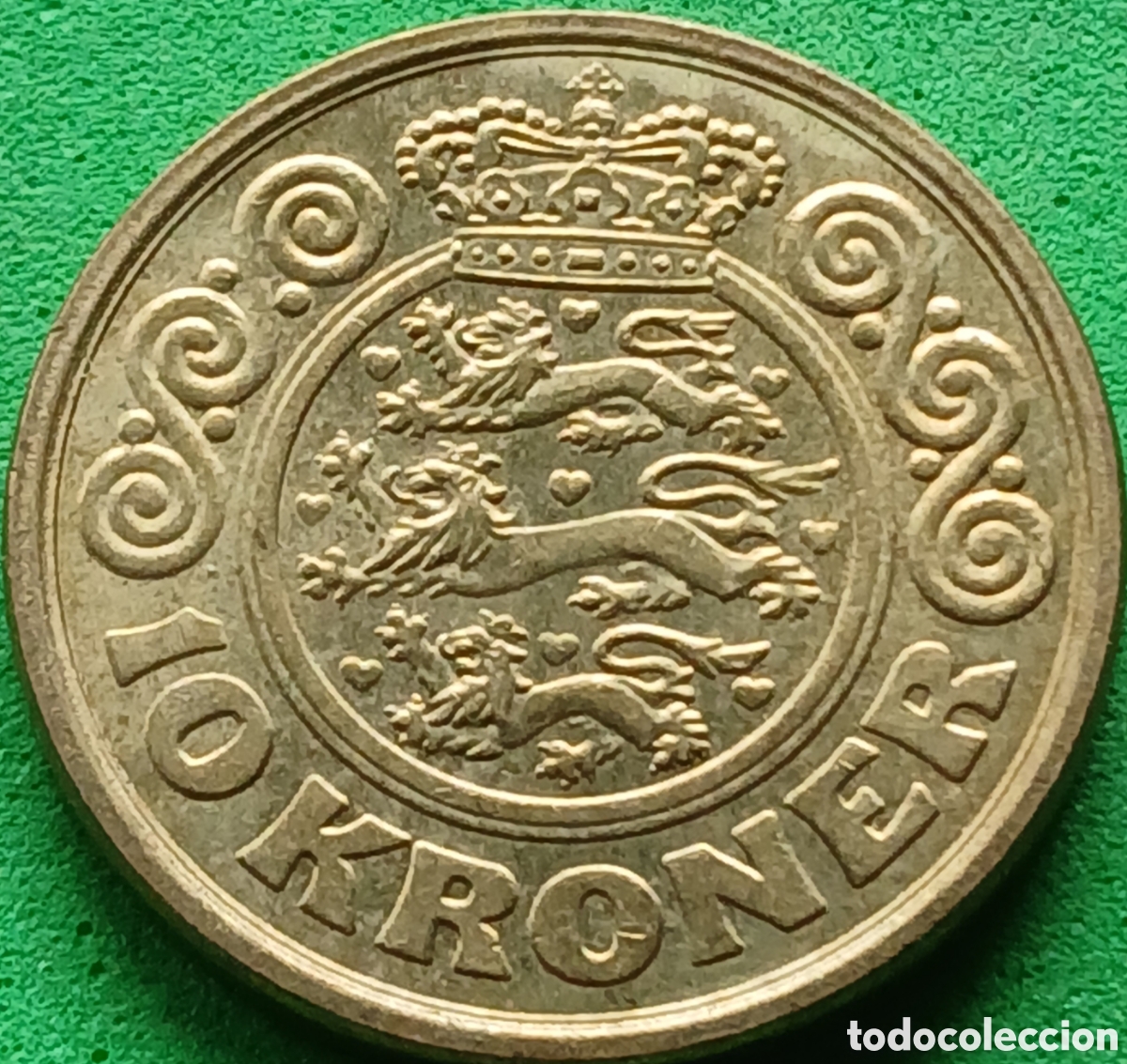 Monedas antiguas de Europa: Dinamarca 10 coronas 1989 km#867