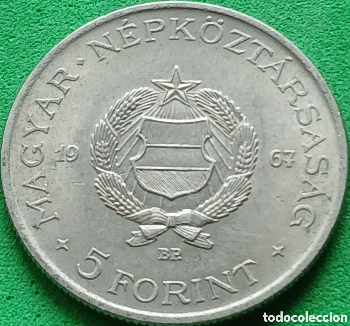 Monedas antiguas de Europa: Hungr&iacute;a 5 forint 1967 km#576