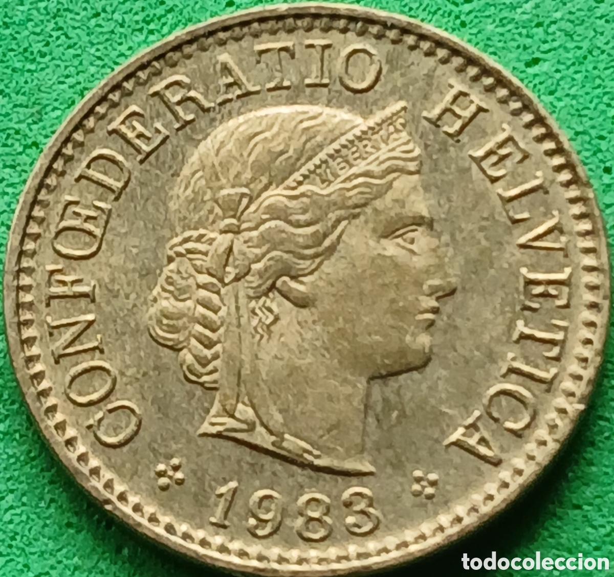 Monedas antiguas de Europa: Suiza 5 c&eacute;ntimos 1983 km#26c
