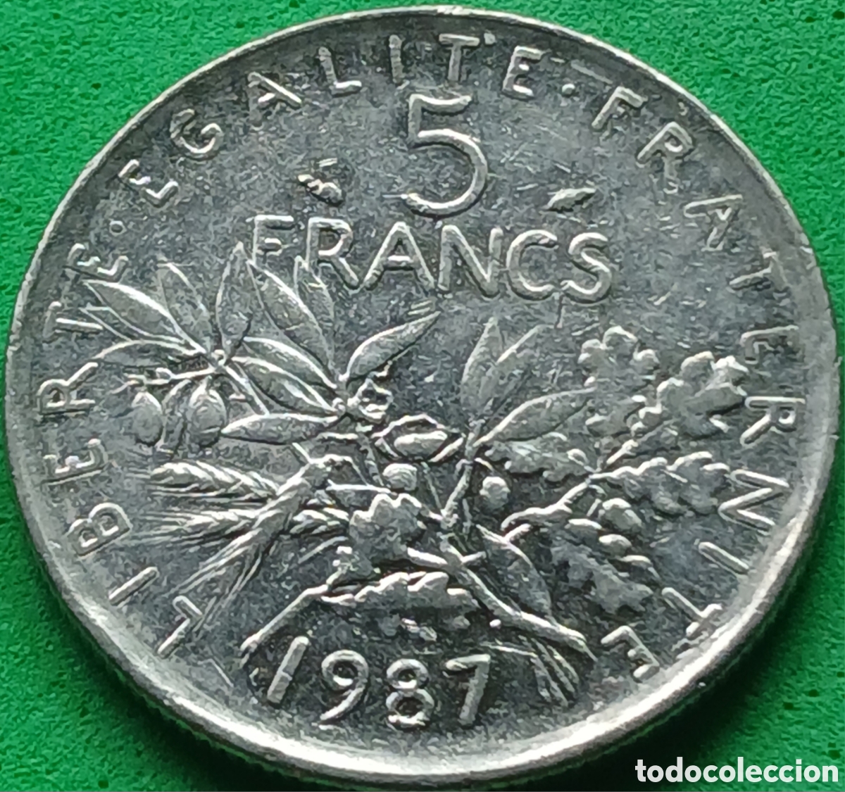 Monedas antiguas de Europa: Francia 5 francos 1987 km#926a