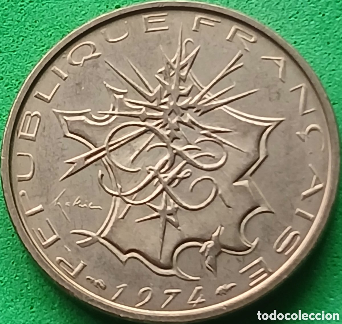 Monedas antiguas de Europa: Francia 10 francos 1974 km#940