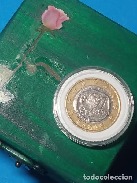 Monedas antiguas de Europa: Moneda 1 Euro Grecia 2007, El buho
