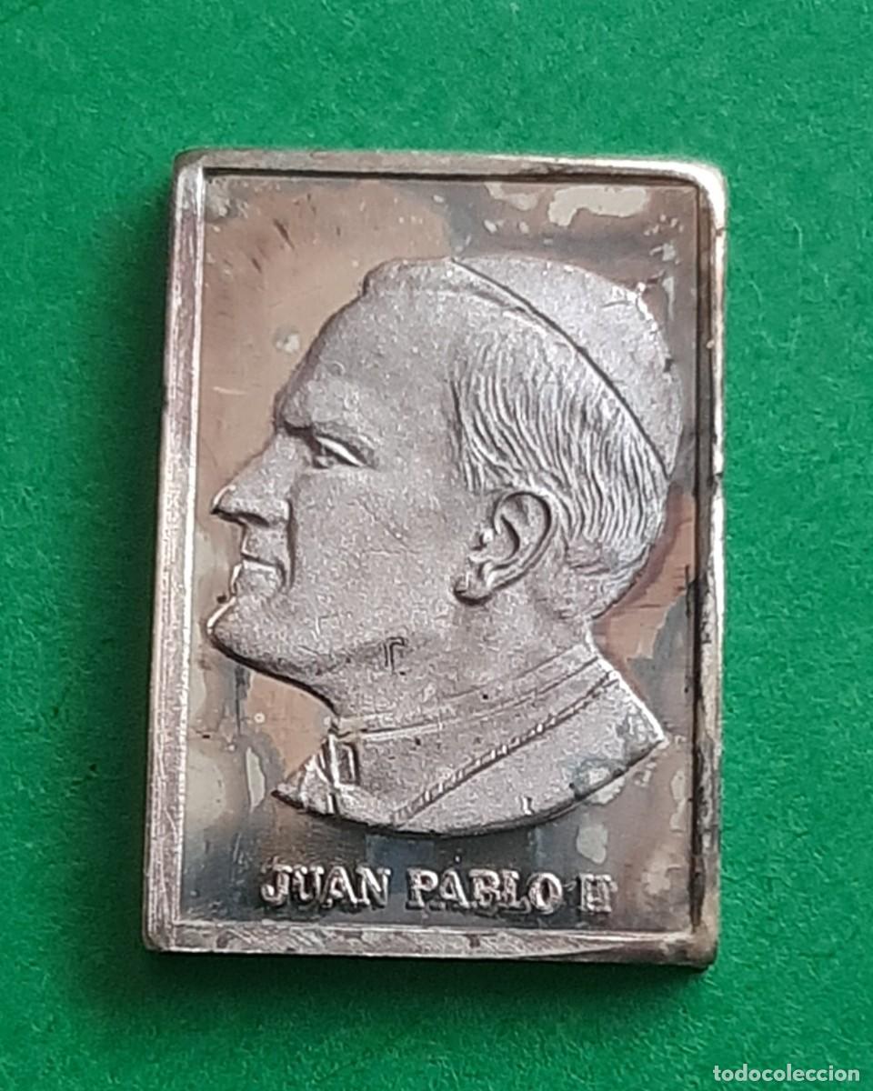 Monedas antiguas de Europa: ❤(LINGOTE PLATA 0.999)❤(1,80 GRAMOS) LINGOTE PLATA PURA(AIDIP) JUAN PABLO II