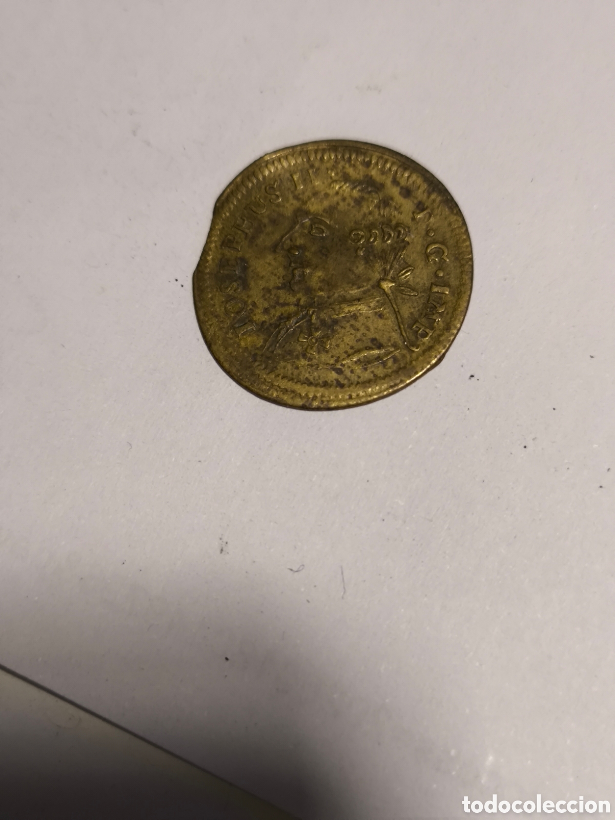 Monedas antiguas de Europa: jet&oacute;n's Iosephus II Francia siglos XIII a XVIII
