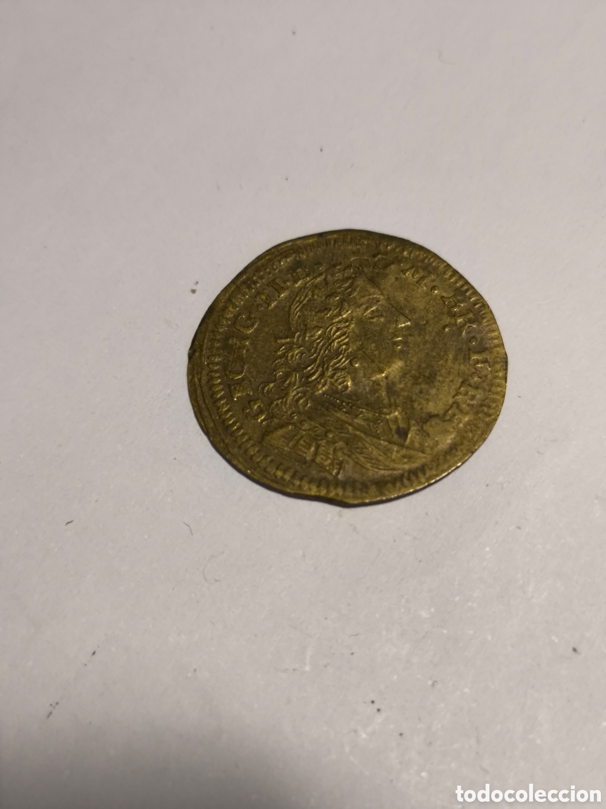 Monedas antiguas de Europa: jet&oacute;n's Jorge II Francia siglos XIII a XVIII