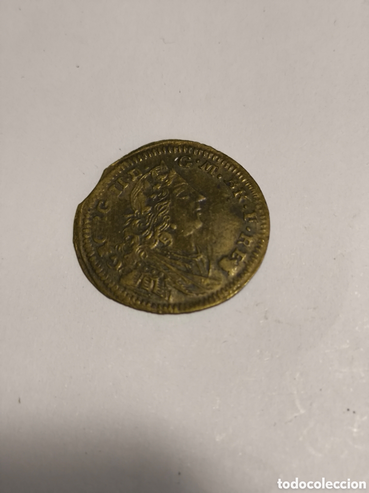 Monedas antiguas de Europa: jet&oacute;n's Jorge II Francia siglos XIII a XVIII (1)