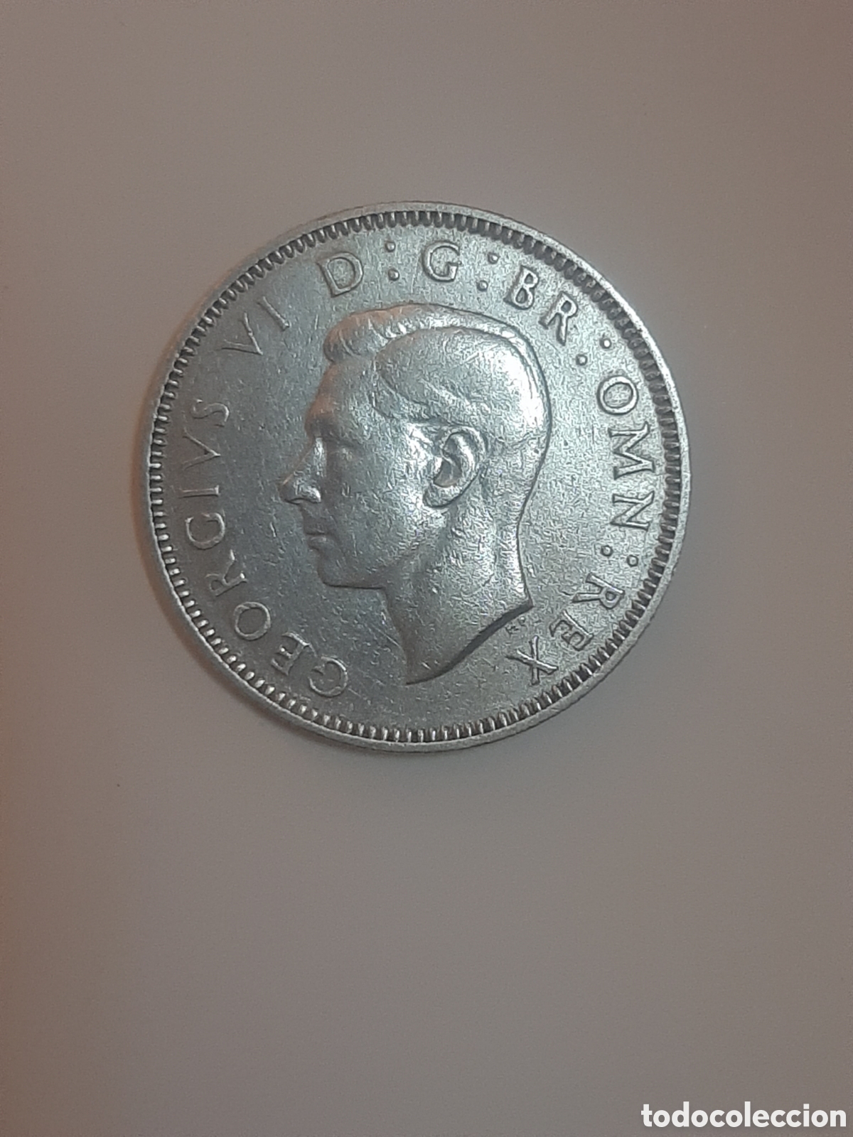 Monedas antiguas de Europa: REINO UNIDO 1 SHILLING 1939 PLATA