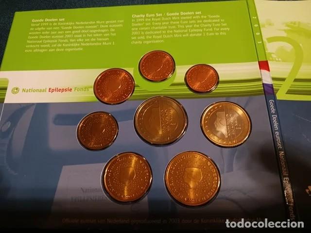 Monedas antiguas de Europa: Cartera Holanda a&ntilde;o 2003 1 c&eacute;ntimo a 2 euros &euro; kms