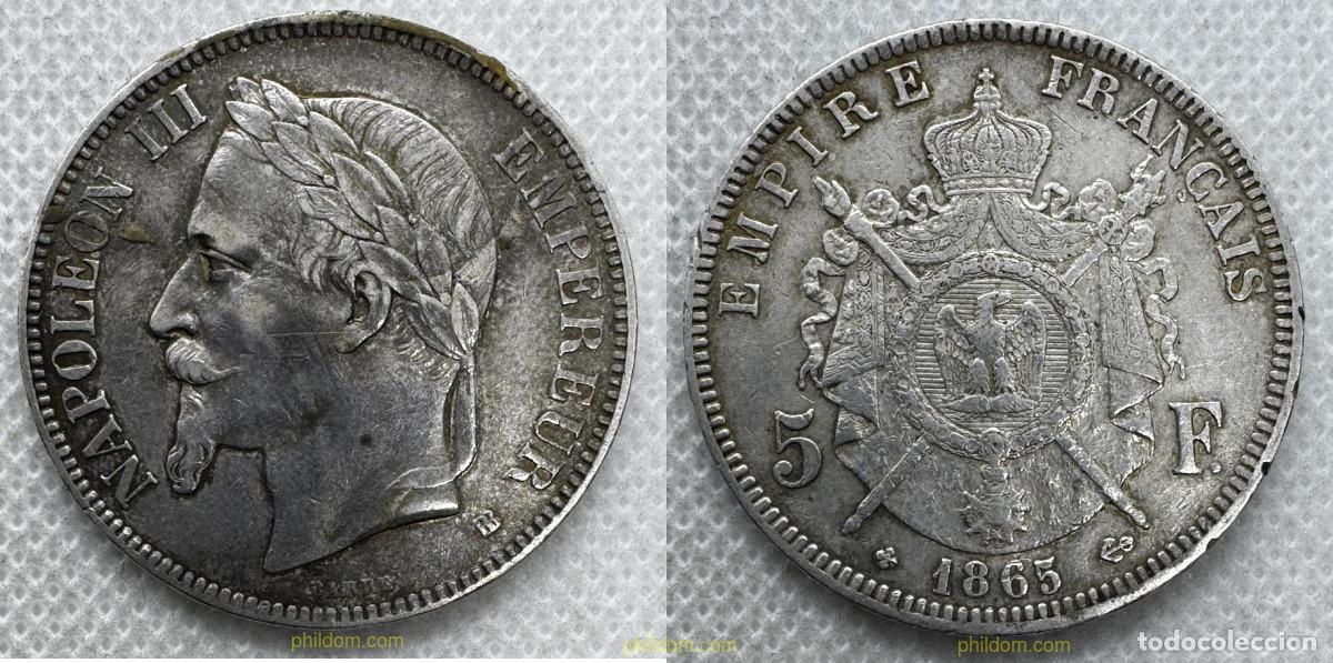 Monedas antiguas de Europa: 5370 FRANCIA 1865 FRANCE NAPOLEON III - 1865 - 5 FRANCS