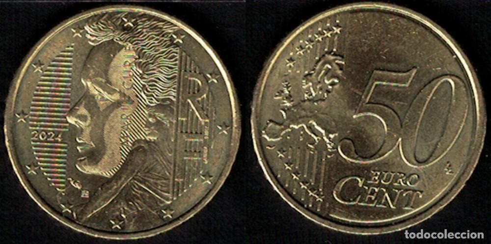 Monedas antiguas de Europa: Francia 2024 Pi&egrave;ce de Monnaie 50 centimes euro Marie Curie RP102