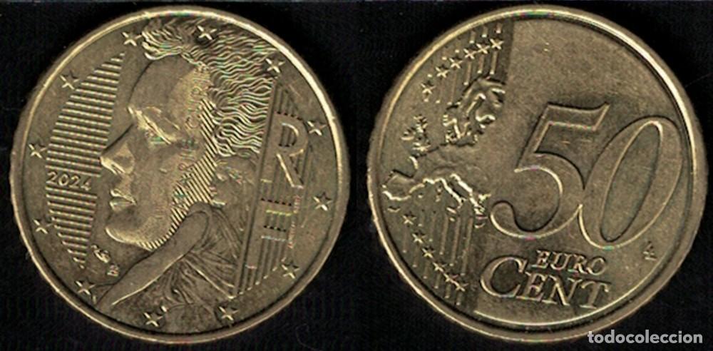 Monedas antiguas de Europa: Francia 2024 Pi&egrave;ce de Monnaie 50 centimes euro Marie Curie RP341
