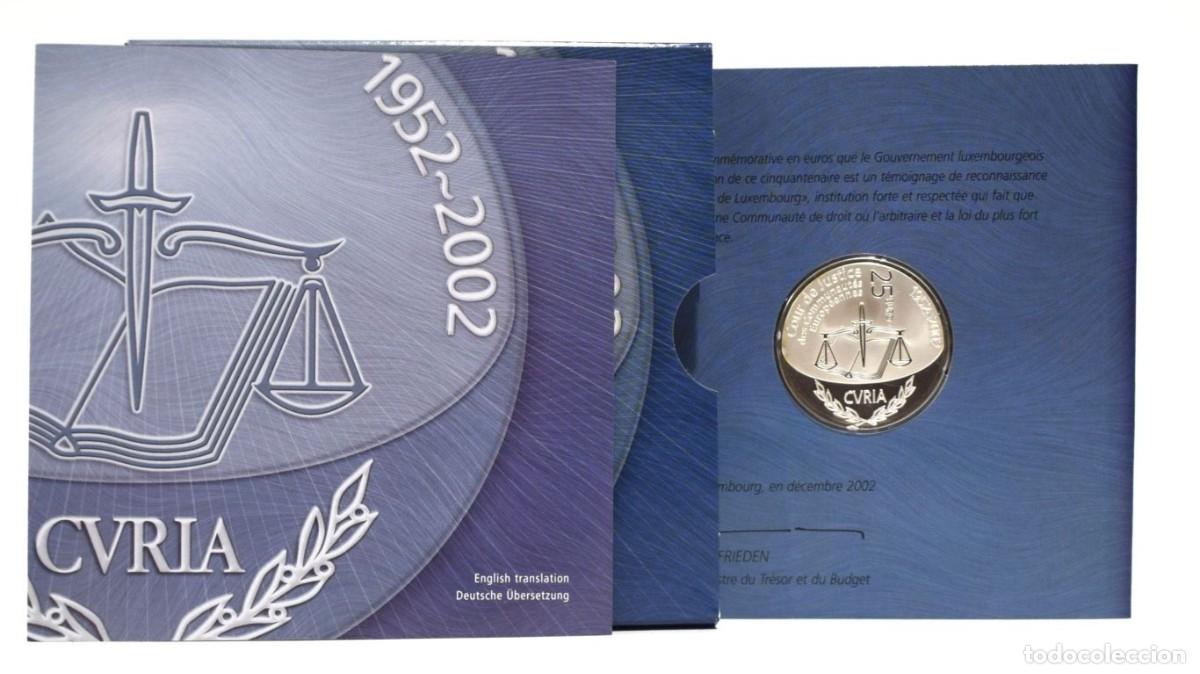 Monedas antiguas de Europa: Moneda de Plata 25&euro; Luxemburgo 2002 (Tribunal Europeo)