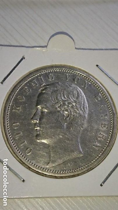 Monedas antiguas de Europa: RARA Y ESCASA MONEDA 5 MARKS PLATA IMPERIO AL&Eacute;MAN ESTADO BAVIERA- BAYERN 1913, SIN CIRCULAR
