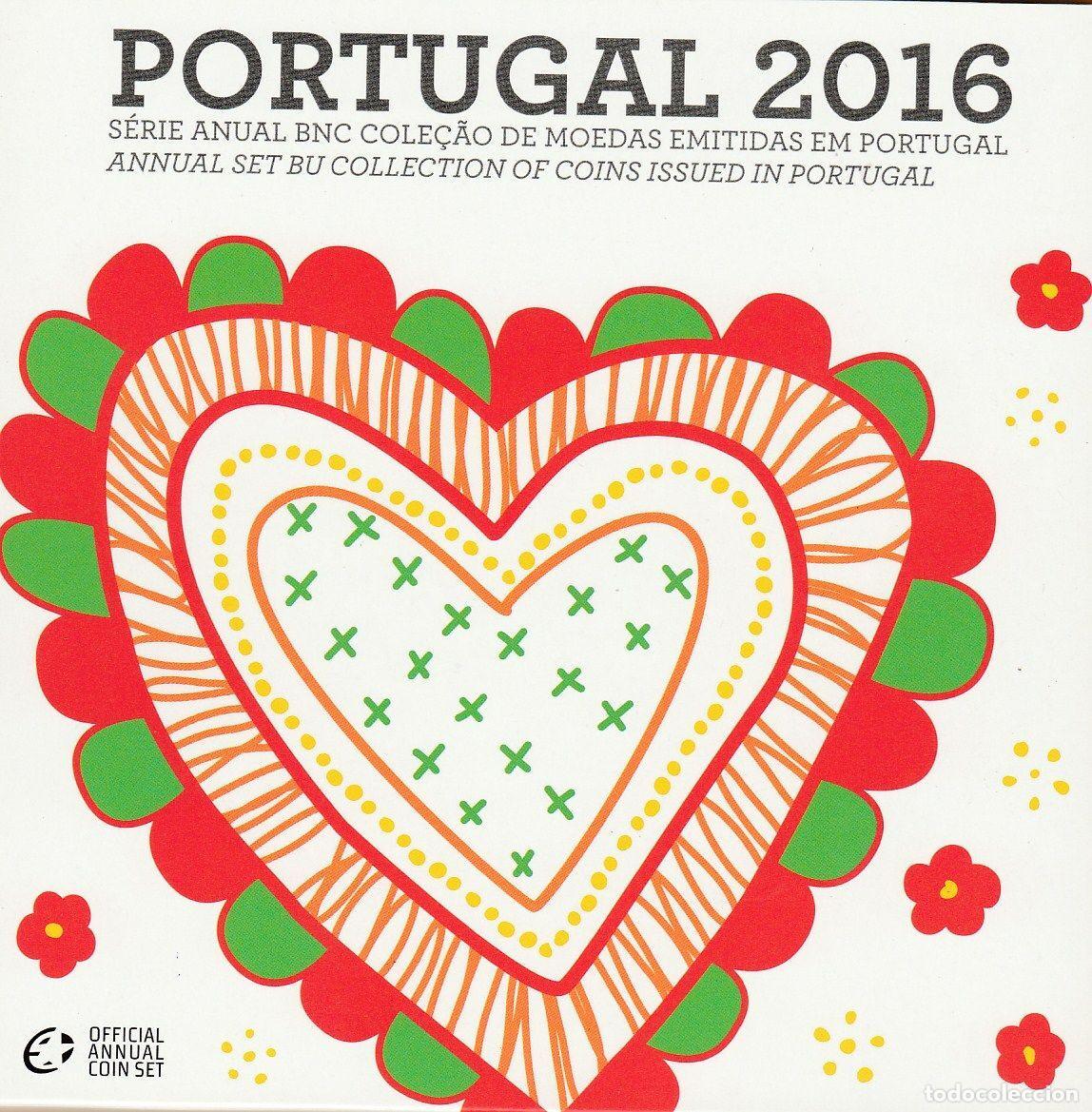 Monedas antiguas de Europa: Set Oficial Euros PORTUGAL 2016 calidad BU (Brillante Universal)