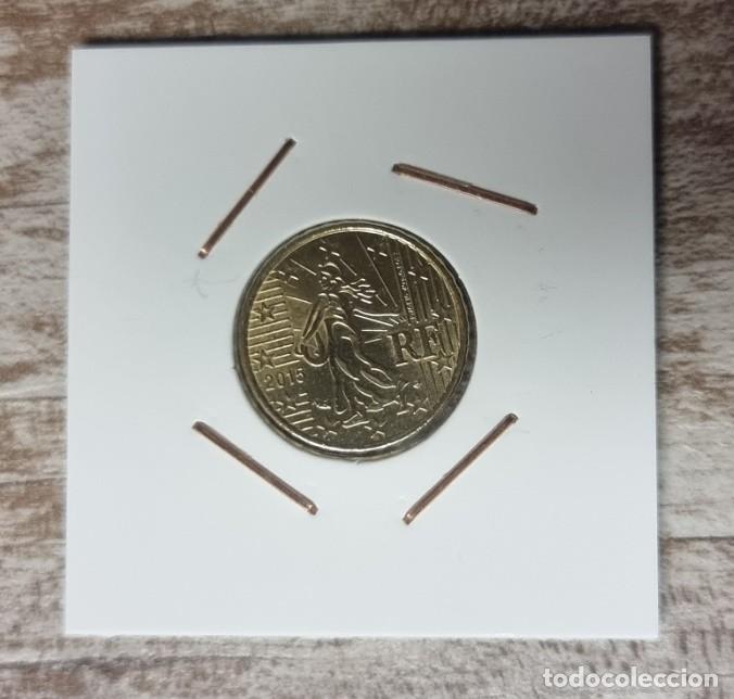 Monedas antiguas de Europa: Moneda 10 cent FRANCIA a&ntilde;o 2015 encartonada