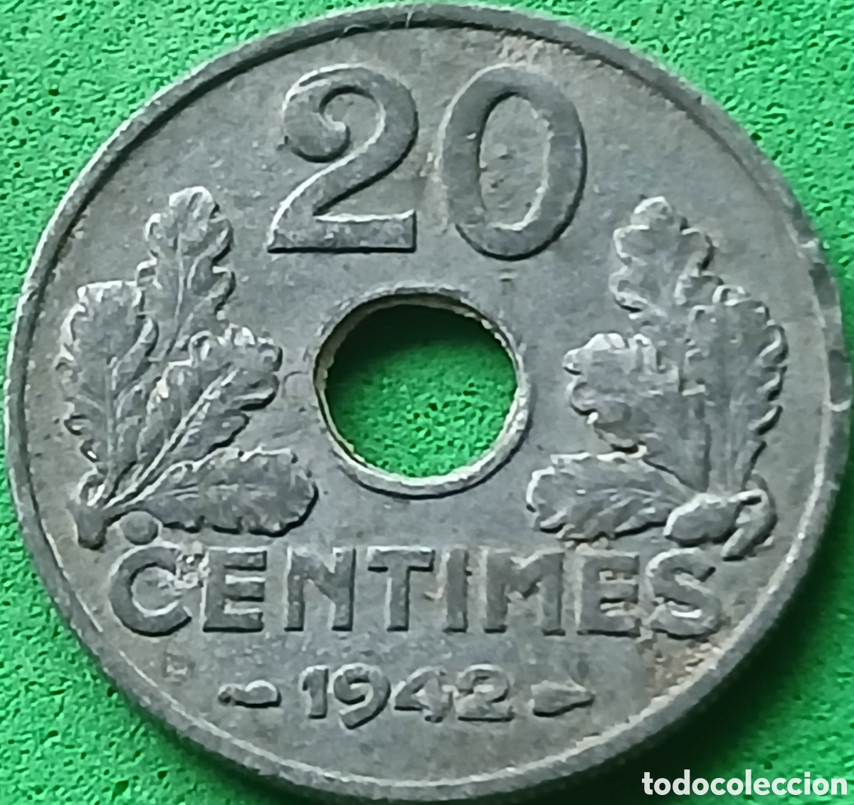 Monedas antiguas de Europa: Francia 20 centimos 1942 km#900