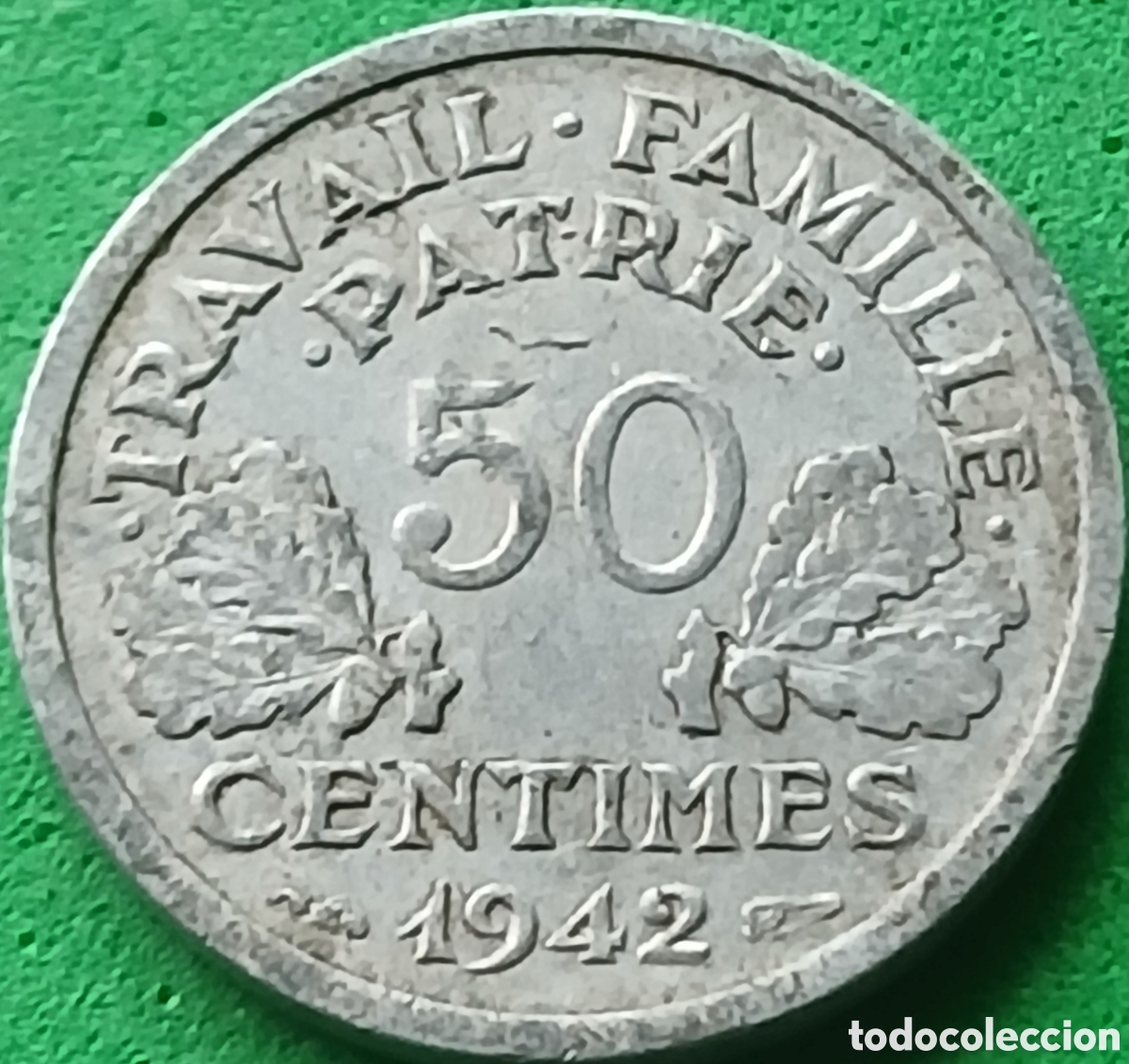 Monedas antiguas de Europa: Francia 50 centimos 1942 km#902