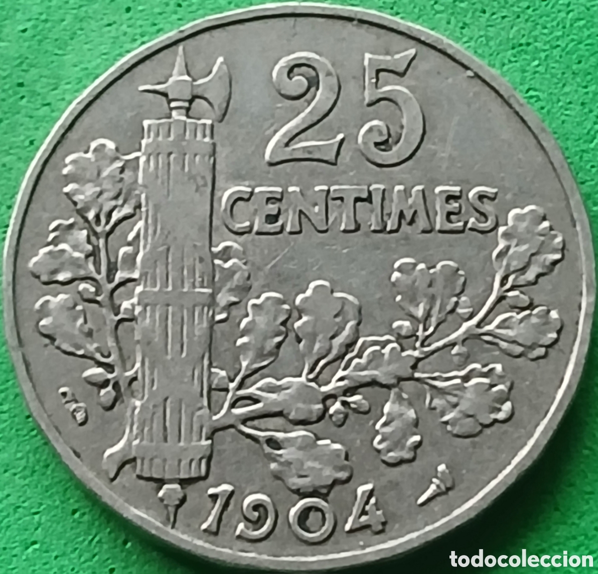 Monedas antiguas de Europa: Francia 25 c&eacute;ntimos 1904 km#856