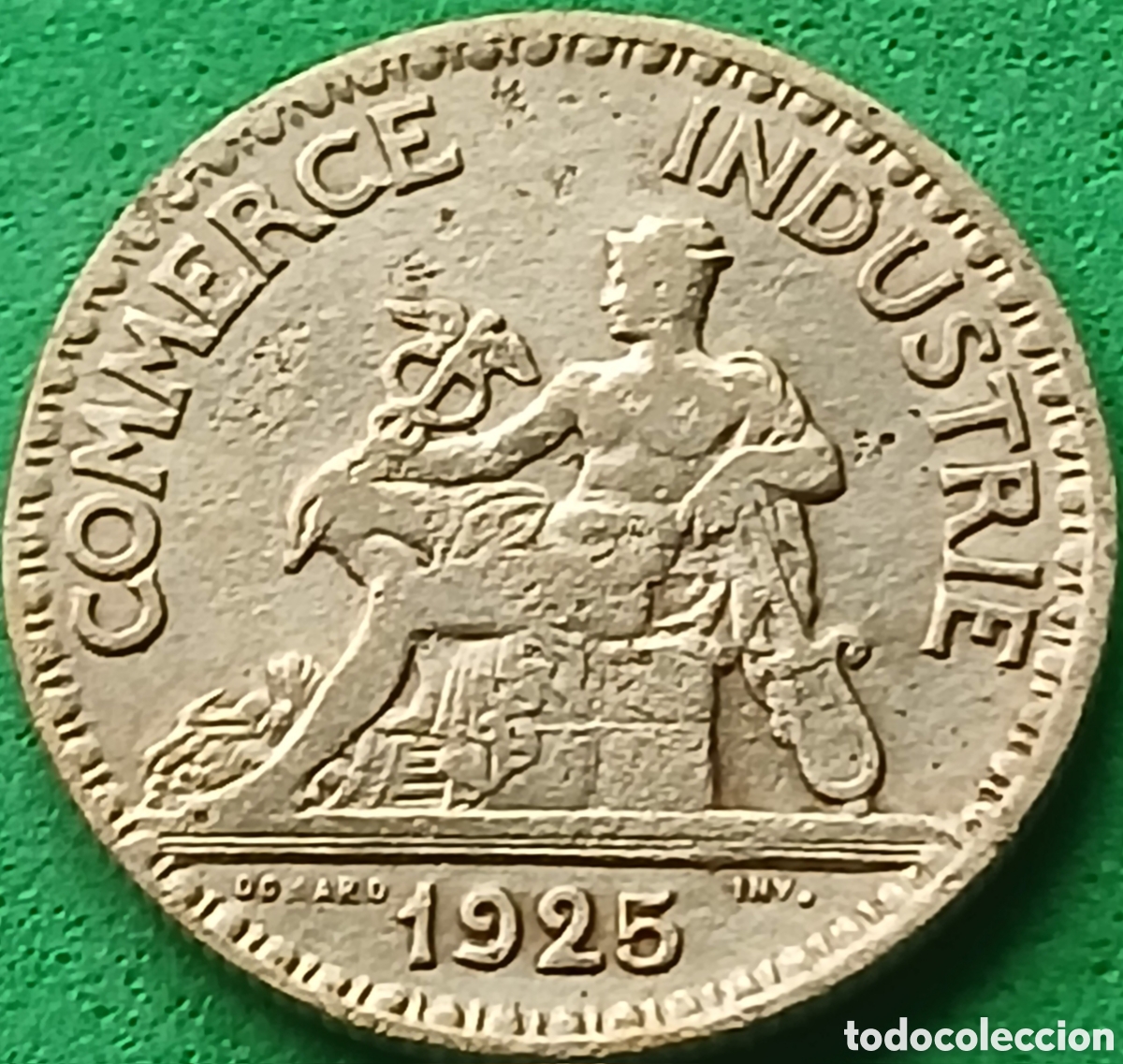 Monedas antiguas de Europa: Francia 50 c&eacute;ntimos 1925 km#884