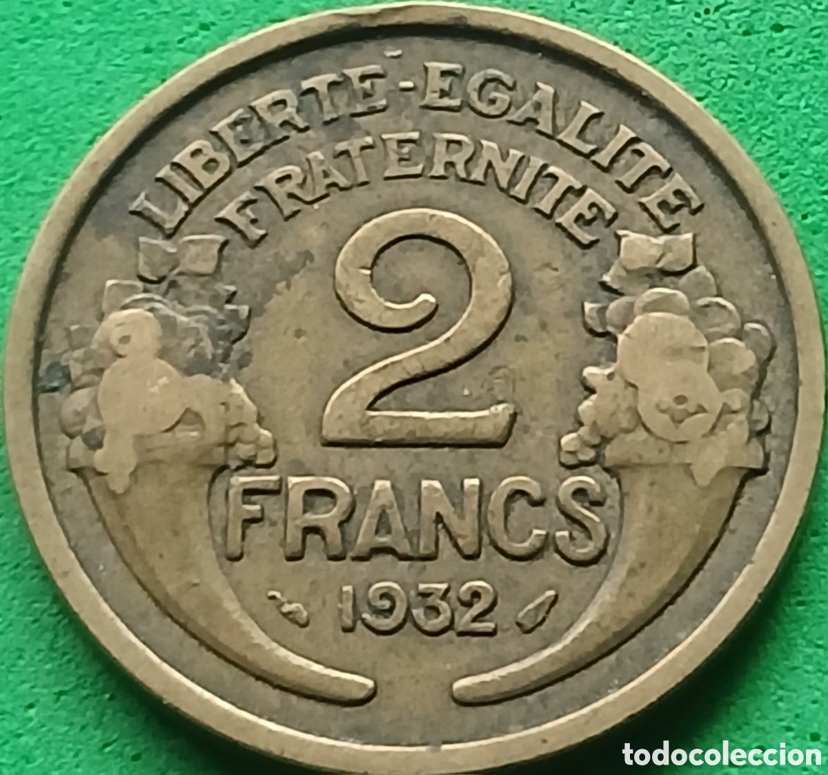 Monedas antiguas de Europa: Francia 2 francos 1932 km#886