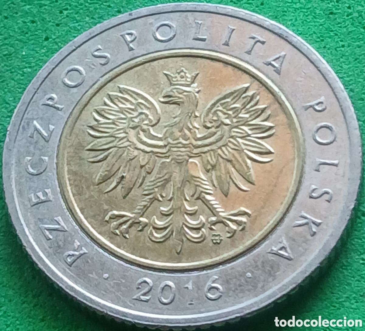 Monedas antiguas de Europa: Polonia 5 zlotych 2016 Y#284